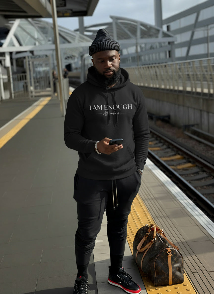 I Am Enough Hoodie | Affirmations With Ana Apparel | Unisex Heavy Blend™ Hooded Sweatshirt